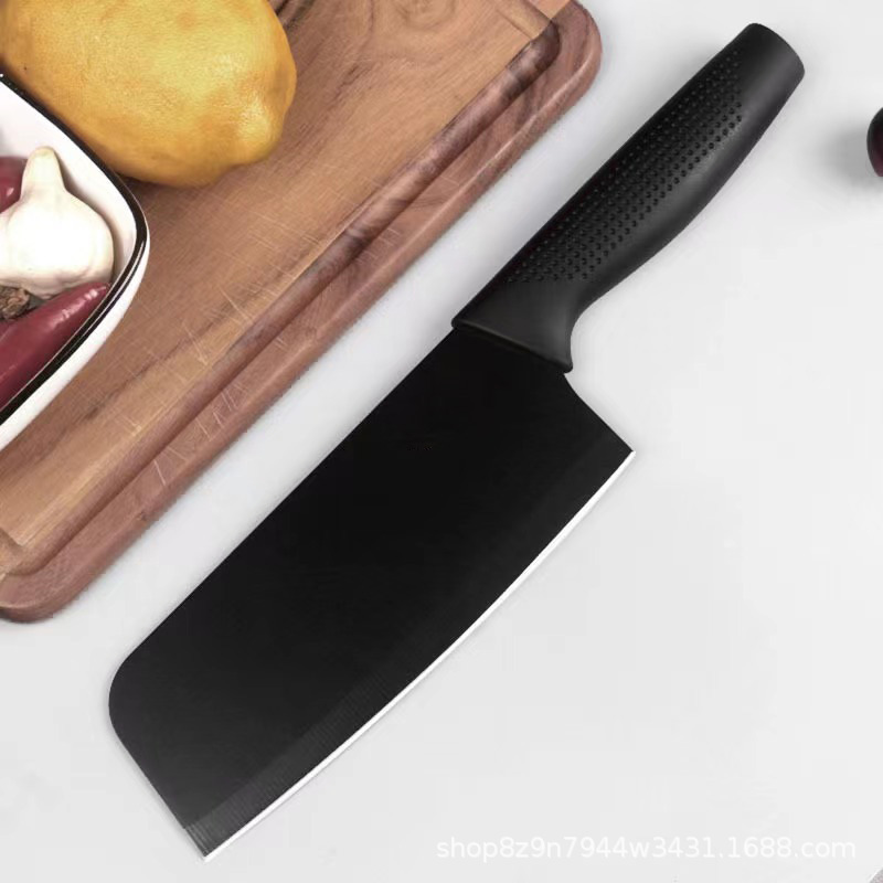 [688258386943-小菜刀] Black 5-Piece Set (5 Options) (Small Chinese Cleaver)